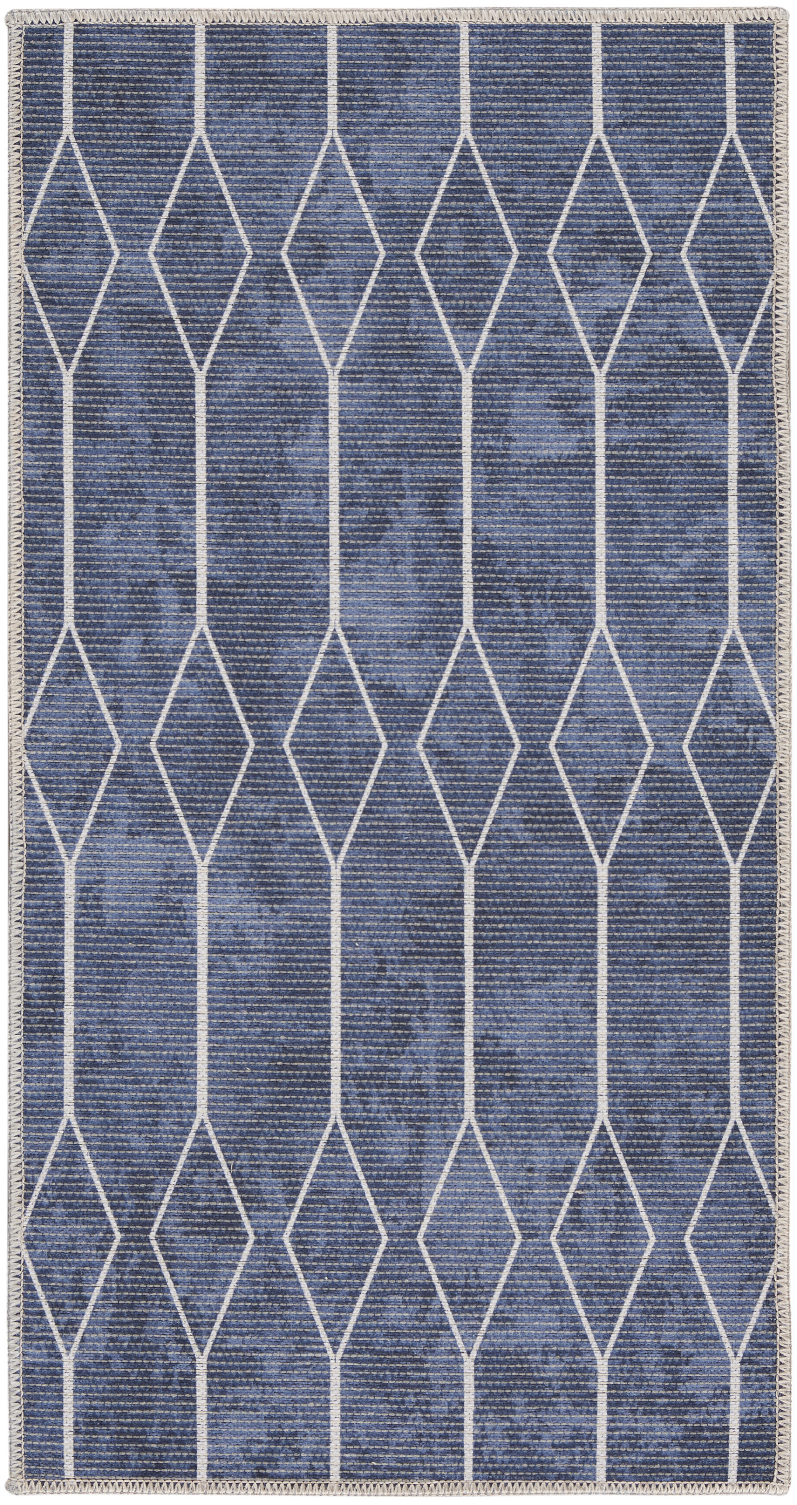 Nourison New Concept Washables 2' x 3'9" Navy Modern Indoor Rug