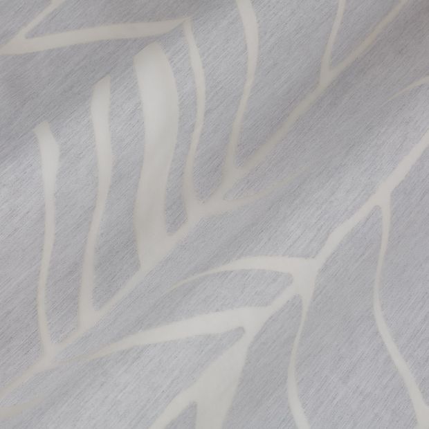 Alpine Silver Voile Curtain