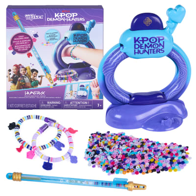 Cool Maker, KPop Demon Hunters HUNTR/X Heishi Bracelet Maker, Makes 15 Friendship Bracelets with 1200 Beads, Jewelry Making Kit for Kids Ages 7 and up