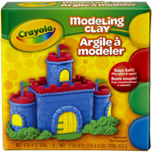 Modeling Clay, 4 Colors, 1 Pound