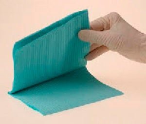 SPS Medical Supply BIB, DNTL/TWL ECNOBCK 2PLY W/POLY 19"X13" BLU (500 CROSTX