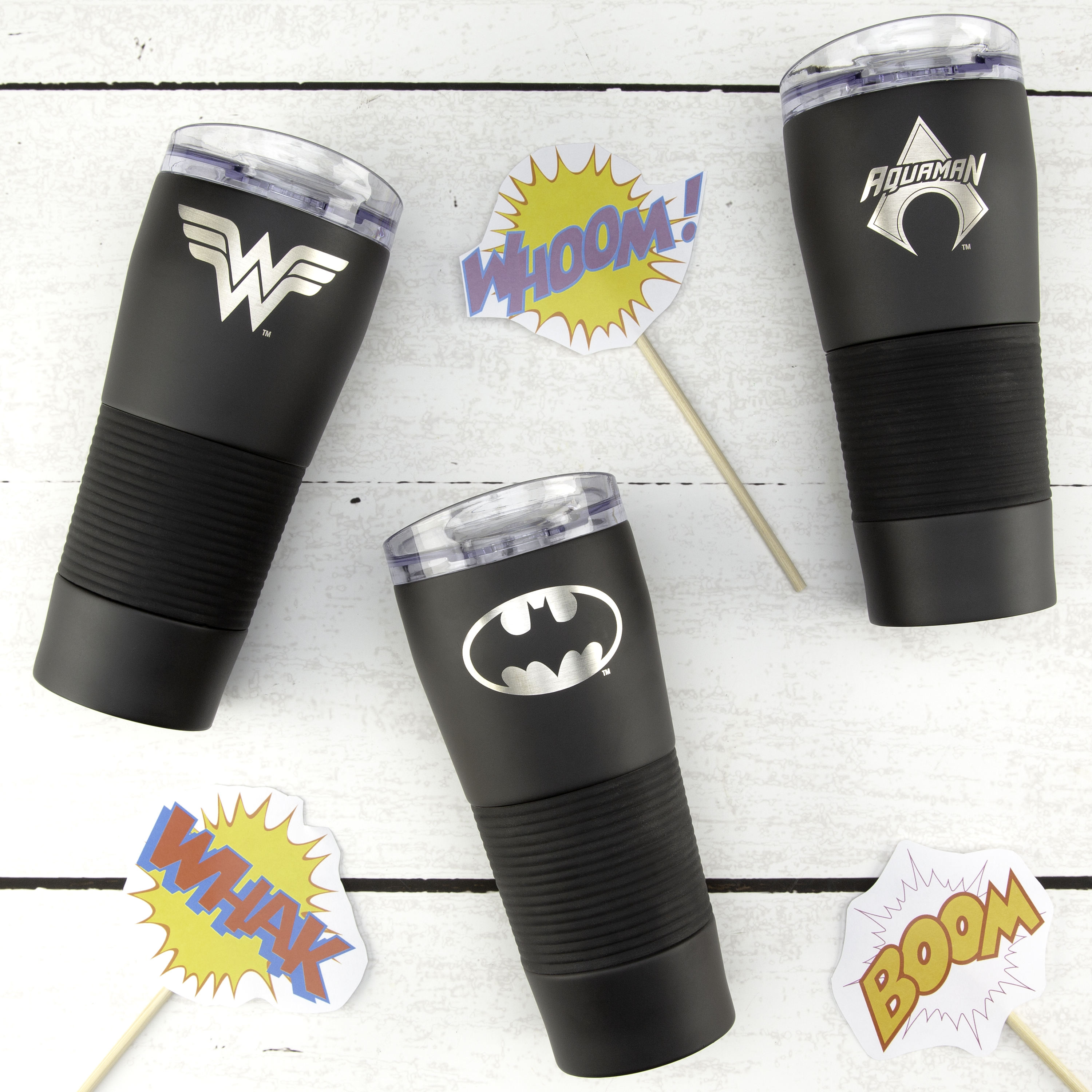 DC Comics 28 ounce Vacuum Insulated Stainless Steel Tumbler, Batman slideshow image 5 DC Comics 28 ounce Vacuum Insulated Stainless Steel Tumbler, Batman slideshow image 5