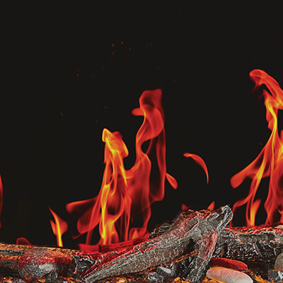 Flammes dansantes