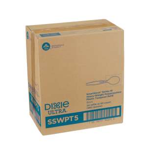 Dixie, Ultra Smartstock Series-W Heavy-weight Polypropylene Plastic Wrapped Teaspoon Refill, Black