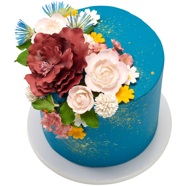 Ruffled Edge Rose Assortment Gum Paste Flowers
