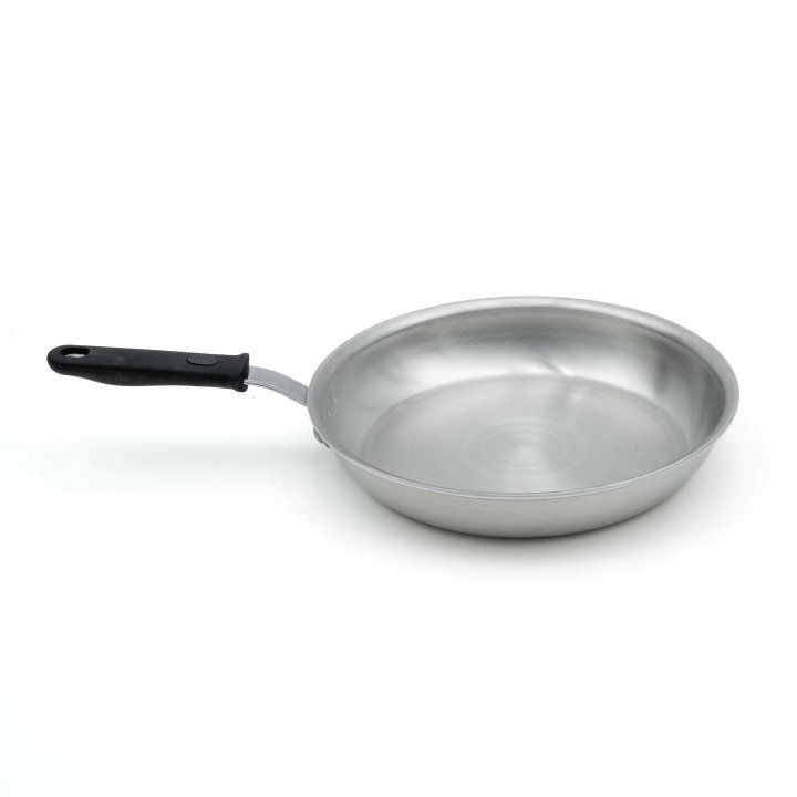 12-inch Wear-Ever® rivetless fry pan in natural finish and silicone handle