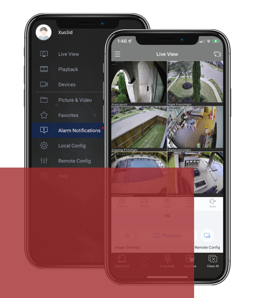 Illumivue is a mobile surveillance client app