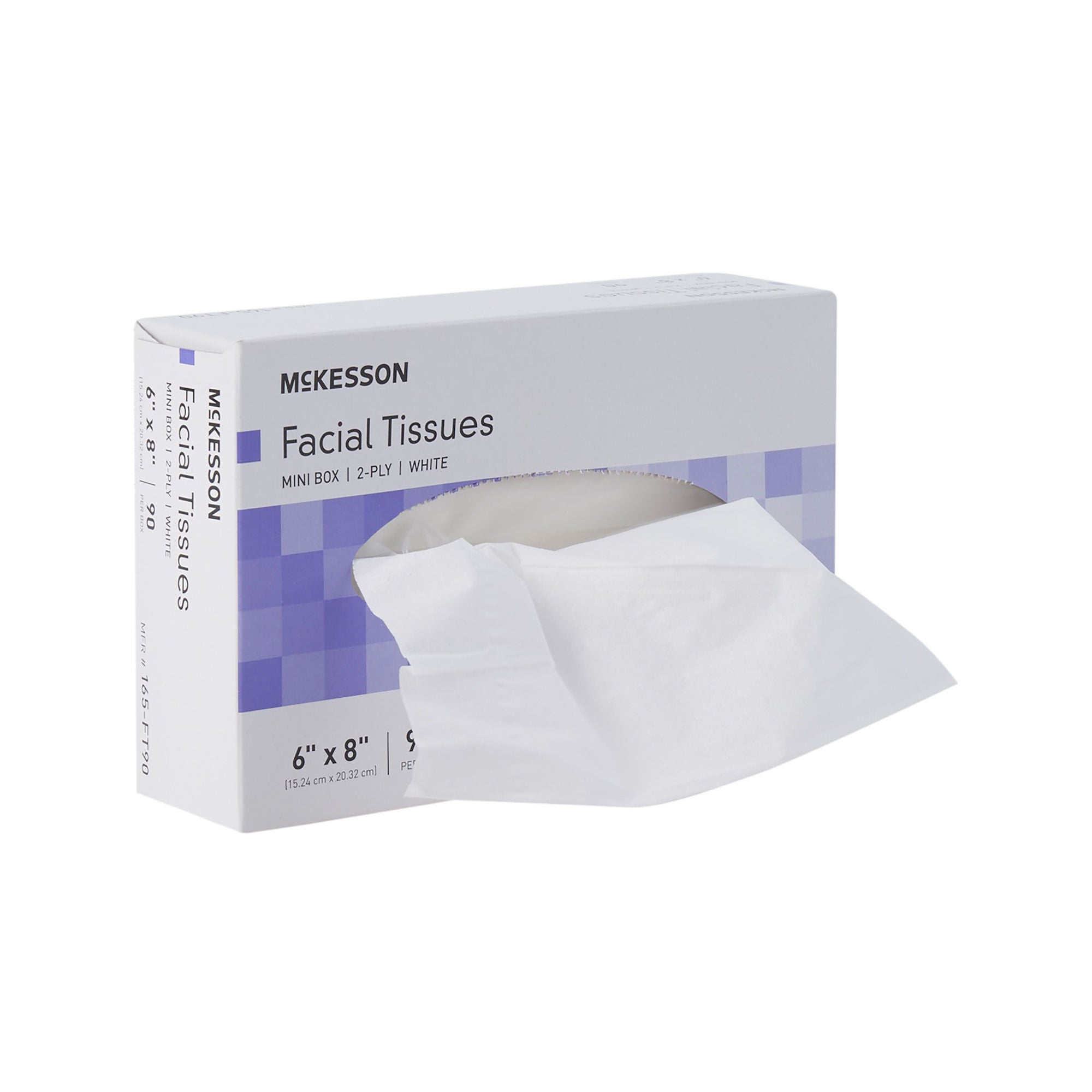 McKesson Facial Tissue, Mini Box, White, Two-Ply