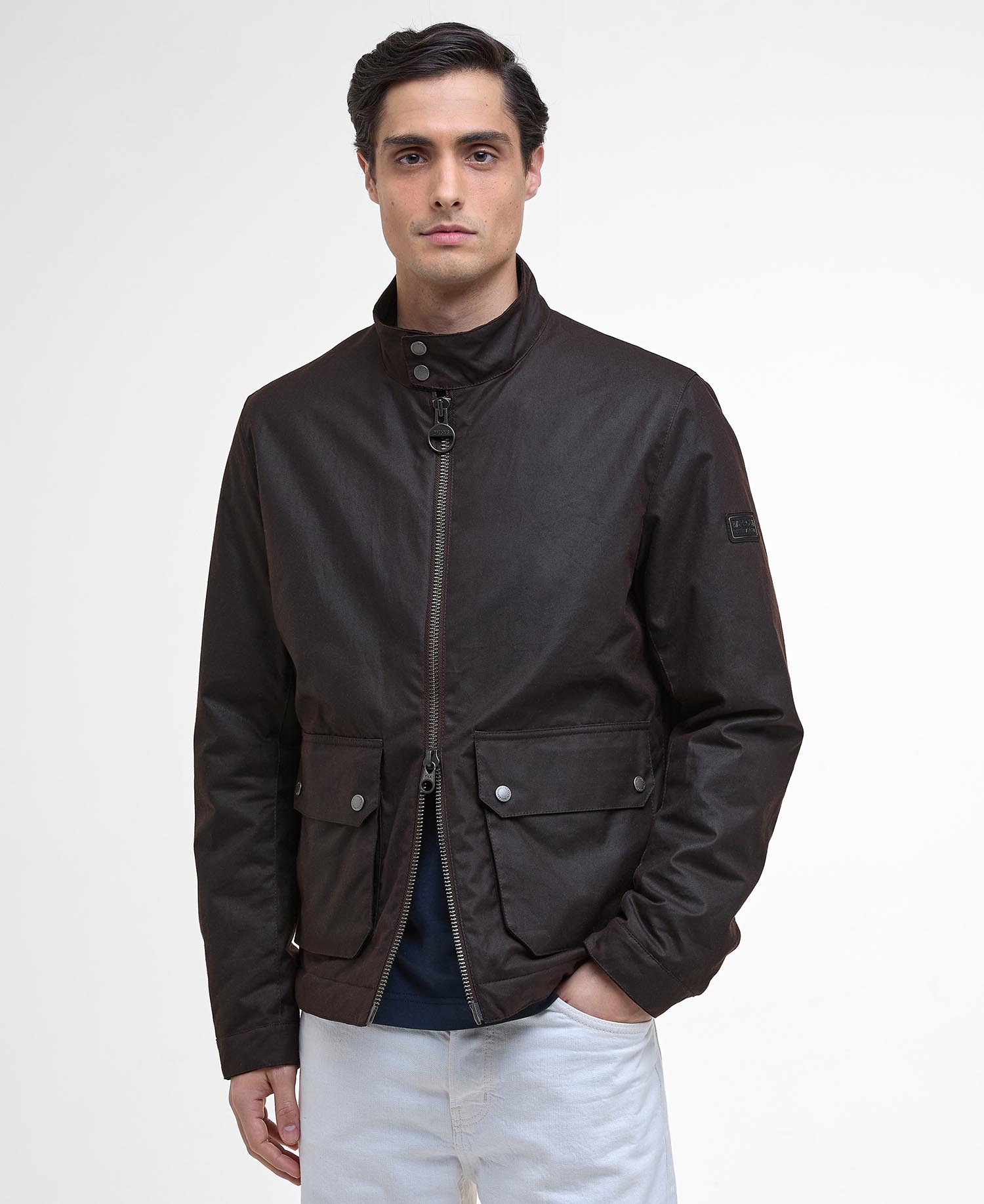 Lutlaw Waxed Harrington Jacket image number 0