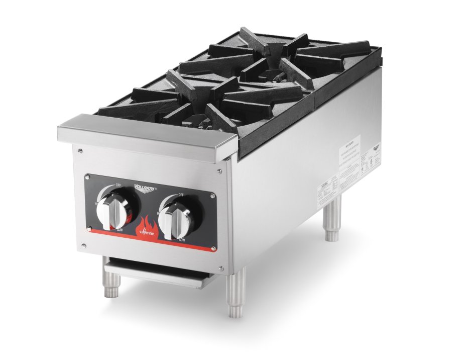 12-inch two-burner Cayenne® countertop gas hot plate