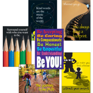 Think Positively ARGUS&reg; Posters Combo Pack, Pack of 6