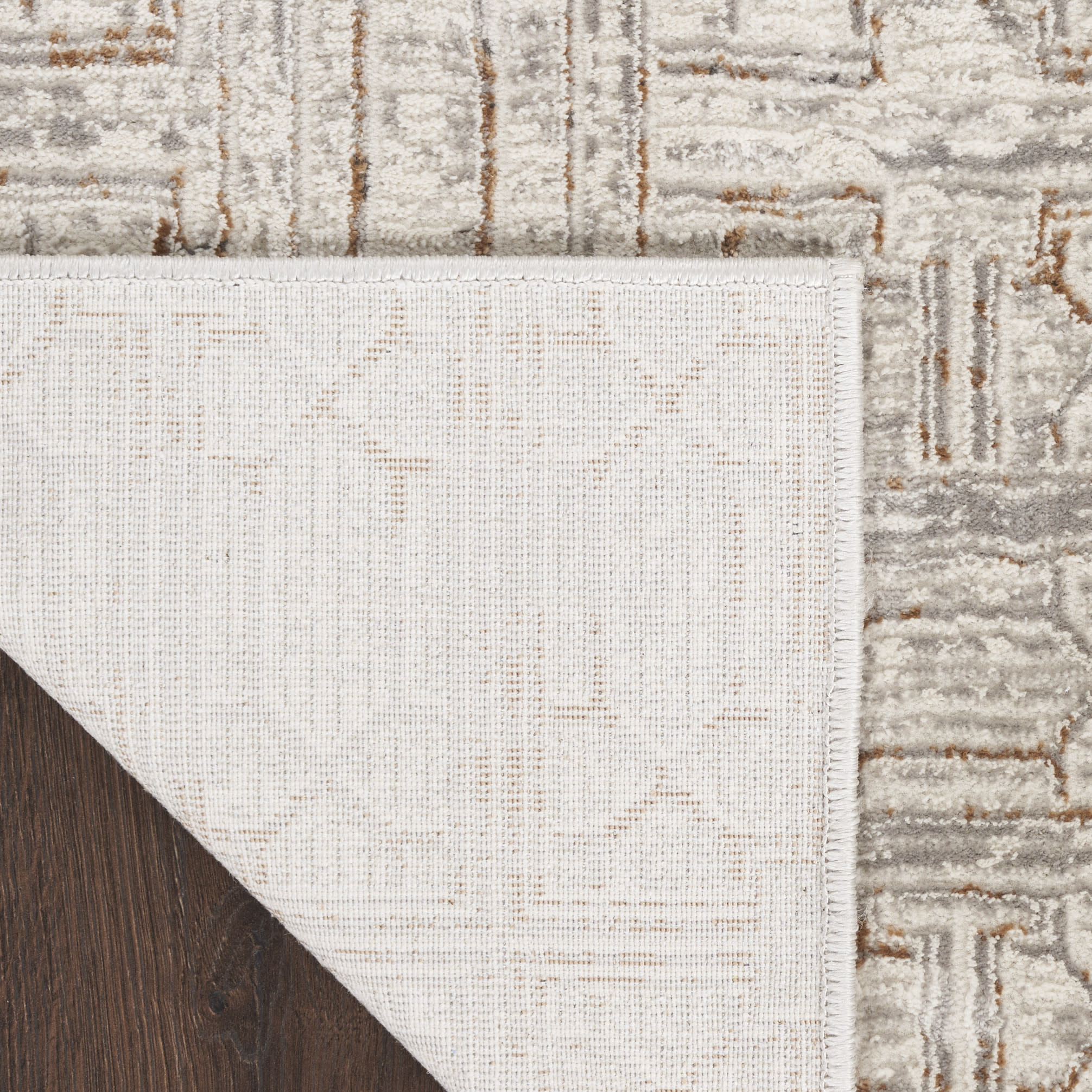 Nourison Desire 3'11" x 5'11" Ivory Beige Modern Indoor Rug