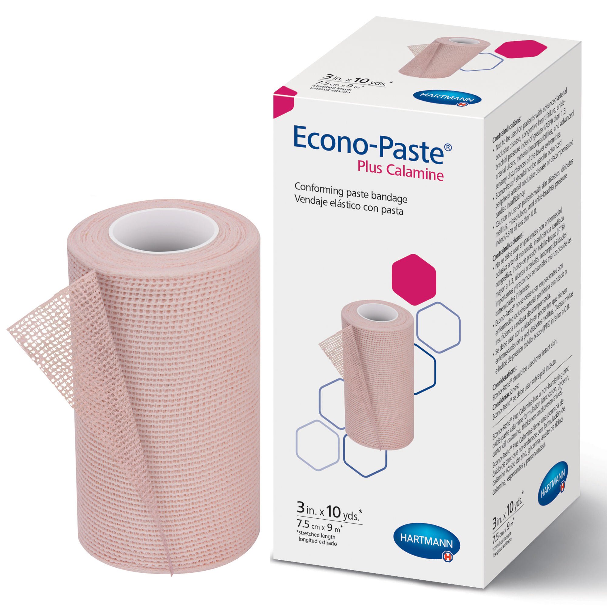 Econo-Paste® Plus Unna Boot, 3 Inch x 10 Yard
