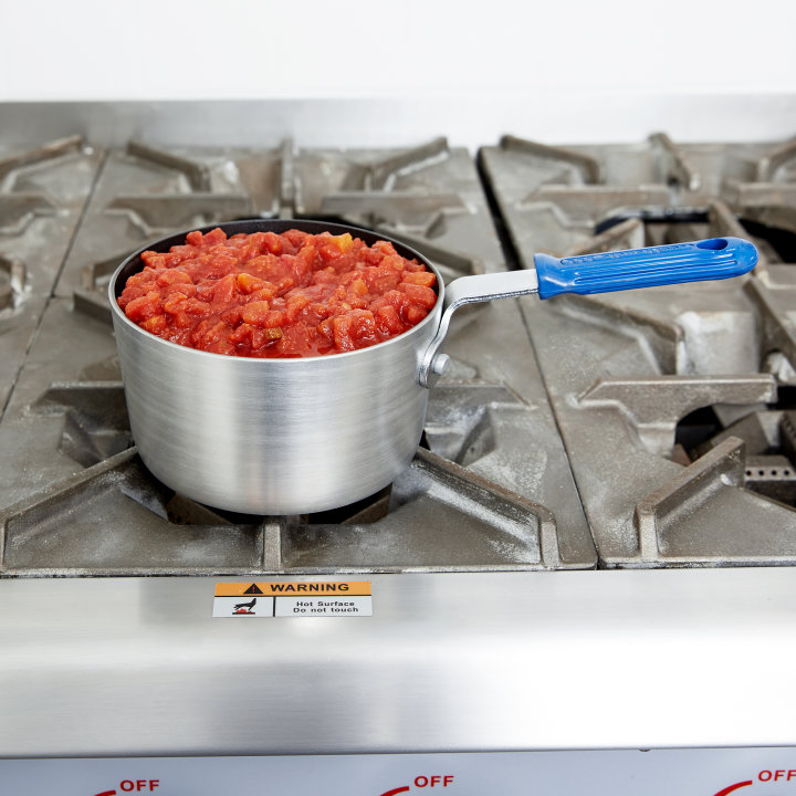 1 ½-quart Wear-Ever® tapered saucepan with Steel Coat X3™ nonstick coating and Cool Handle® rubber grip sleeve