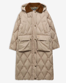 Longline Yasmin Down Puffer Jacket Light Trench