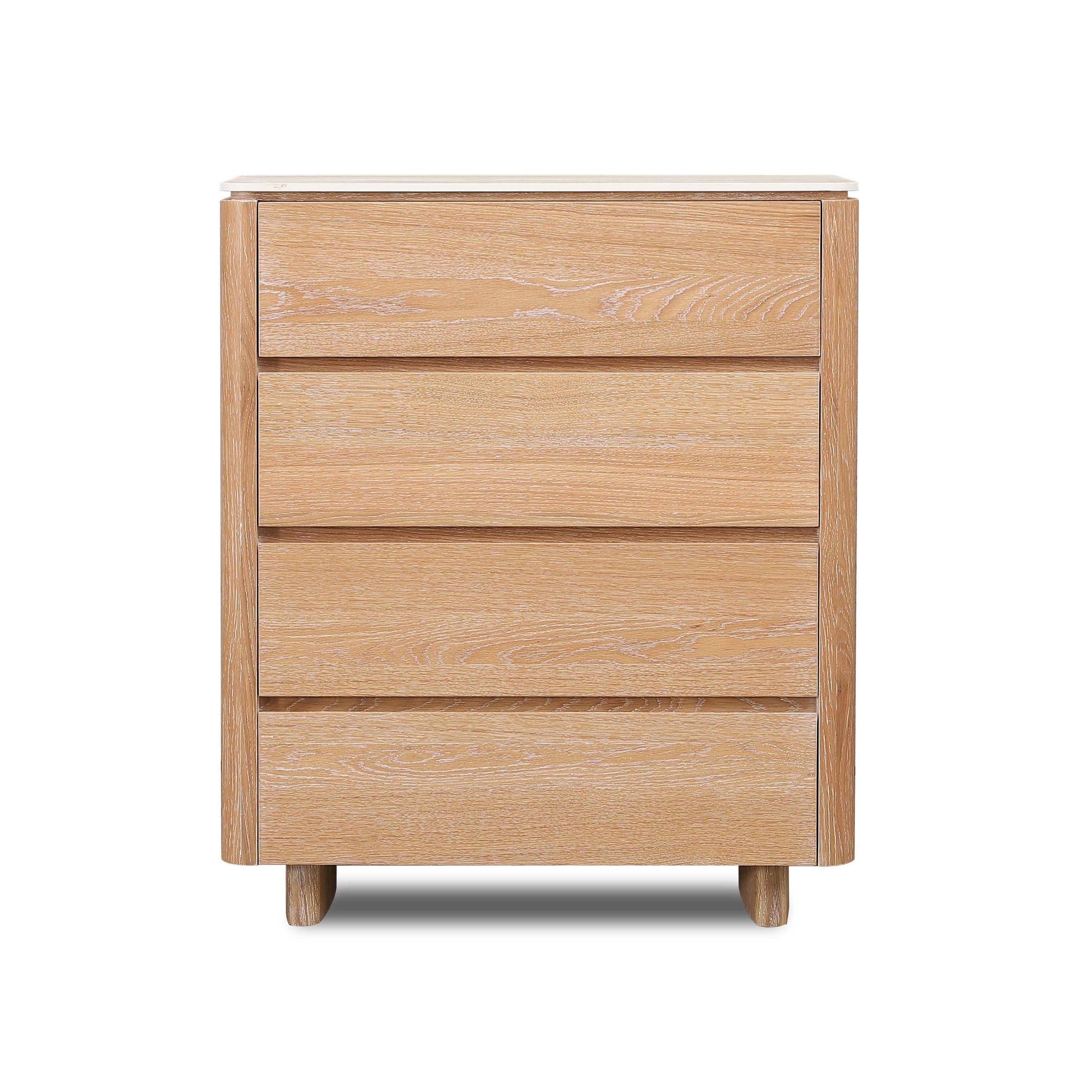 Product image of the  Azure Tallboy (4 Drawer), Natural from Forty Winks