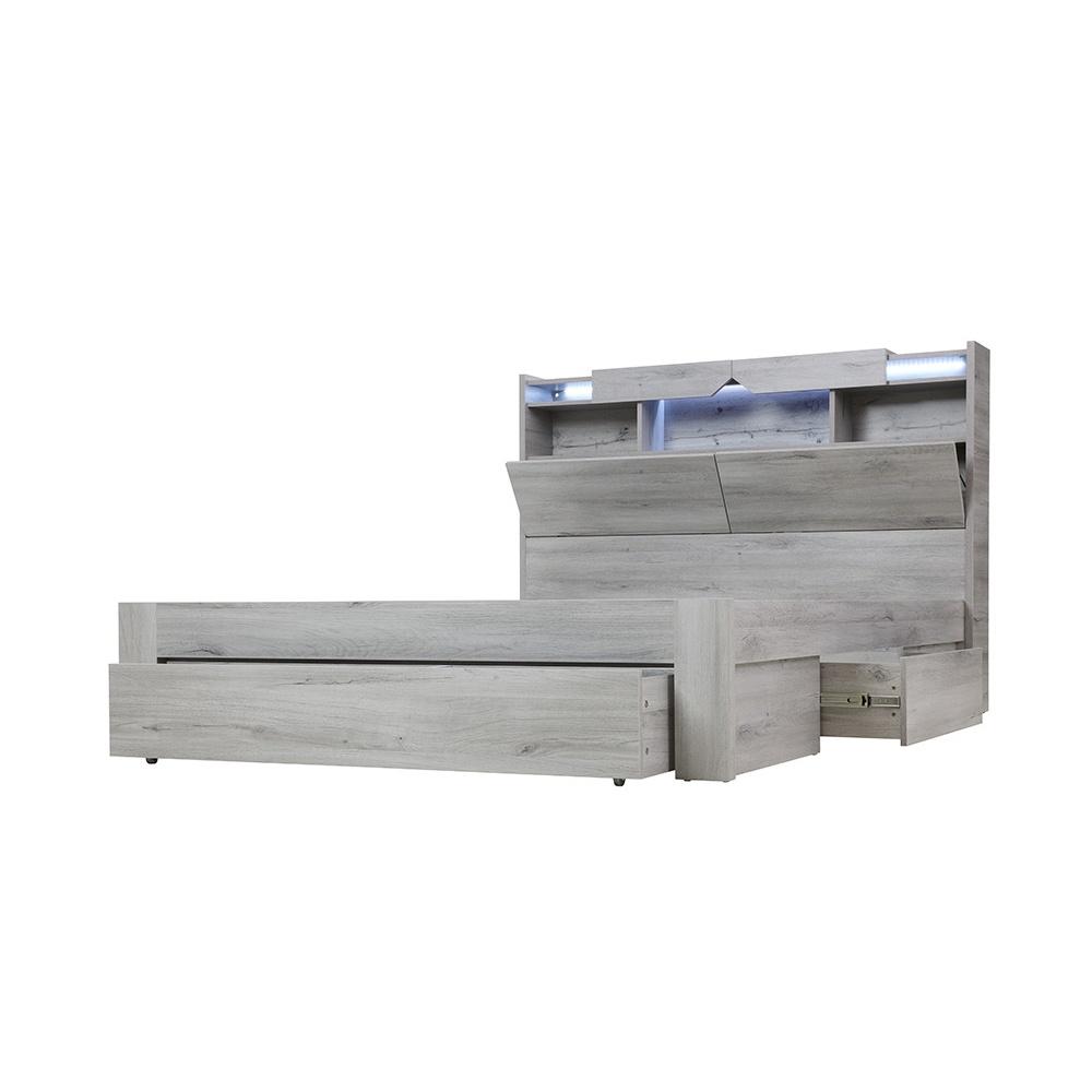 Product image of the  Sovereign Bed Frame, 3 Drawer Base, Washed Grey from Forty Winks