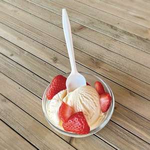 Boardwalk, Mediumweight Polypropylene Cutlery, Spoon, 5.31", Plastic, White