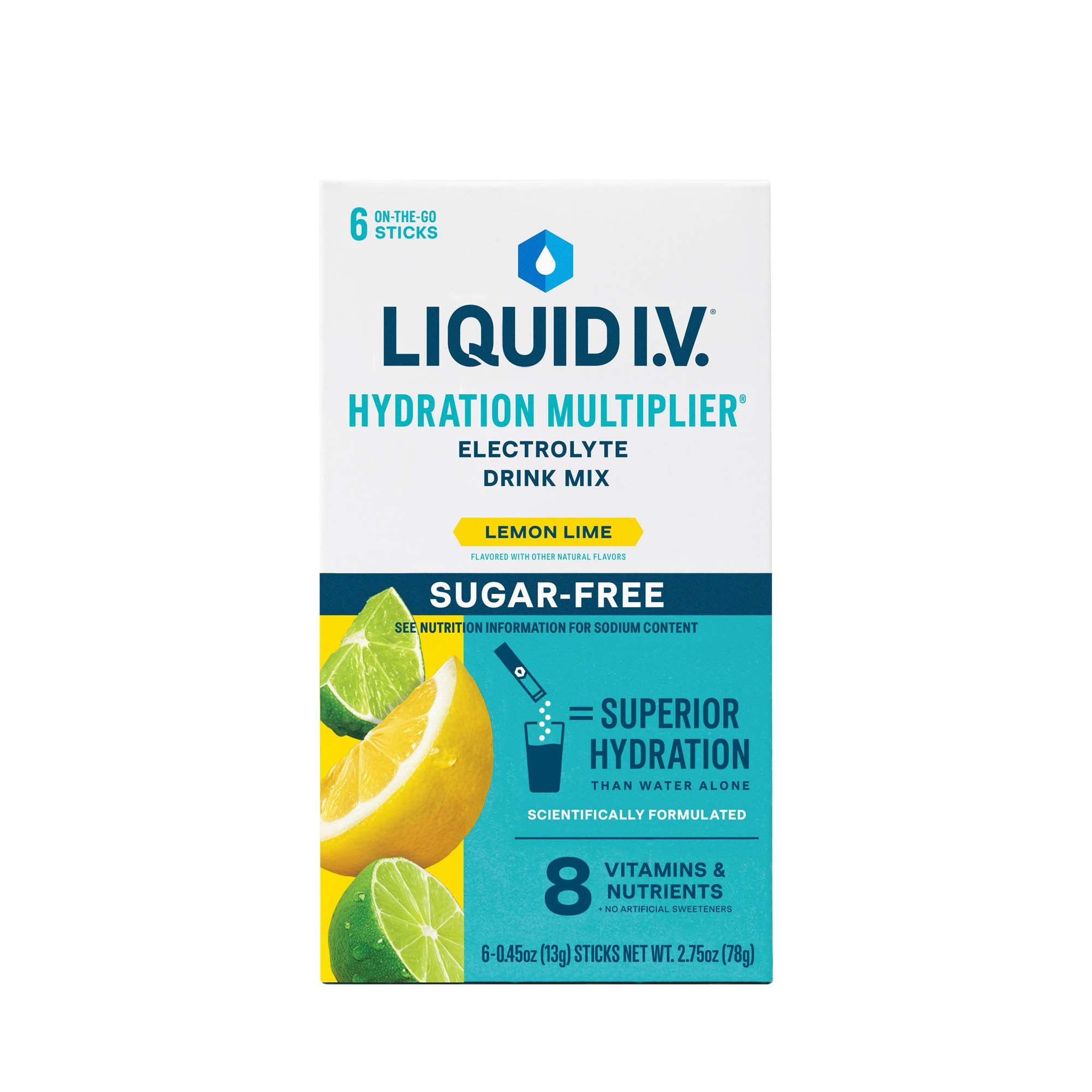 The LIV Group Inc LIQUID IV, PDR HYDRATION SUG/FREE LEMON LIME (6/BX 12BX/CS)