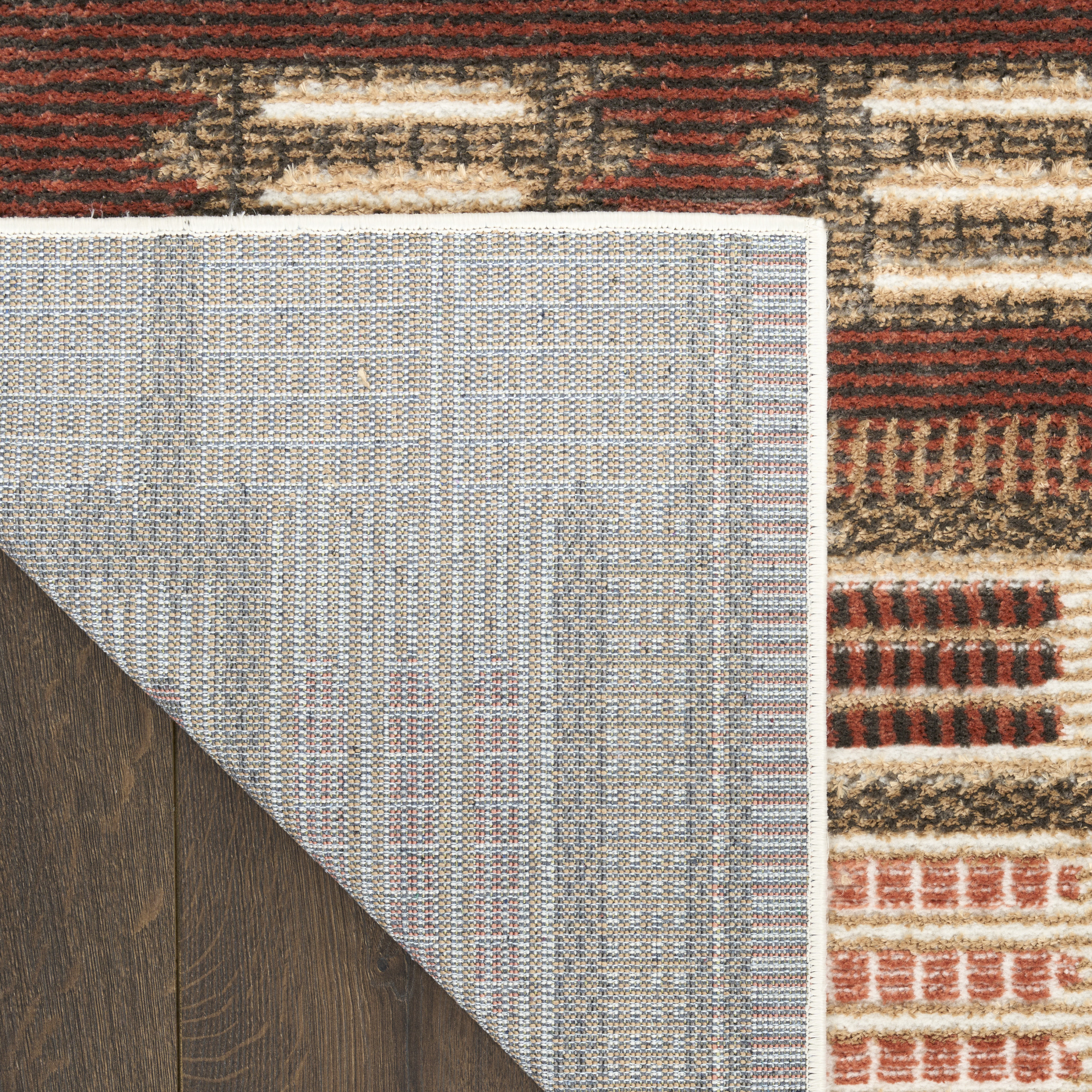 Nourison Nordic 8' x 10' Rust Modern Indoor Rug