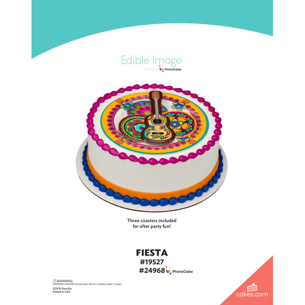 Fiesta The Magic of Cakes® PhotoCake® Enhanced Round Background Page