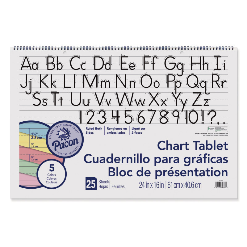 Colored+Paper+Chart+Tablet%2C+Manuscript+Cover%2C+5+Assorted+Colors%2C+1-1%2F2%22+Ruled%2C+24%22+x+16%22%2C+25+Sheets