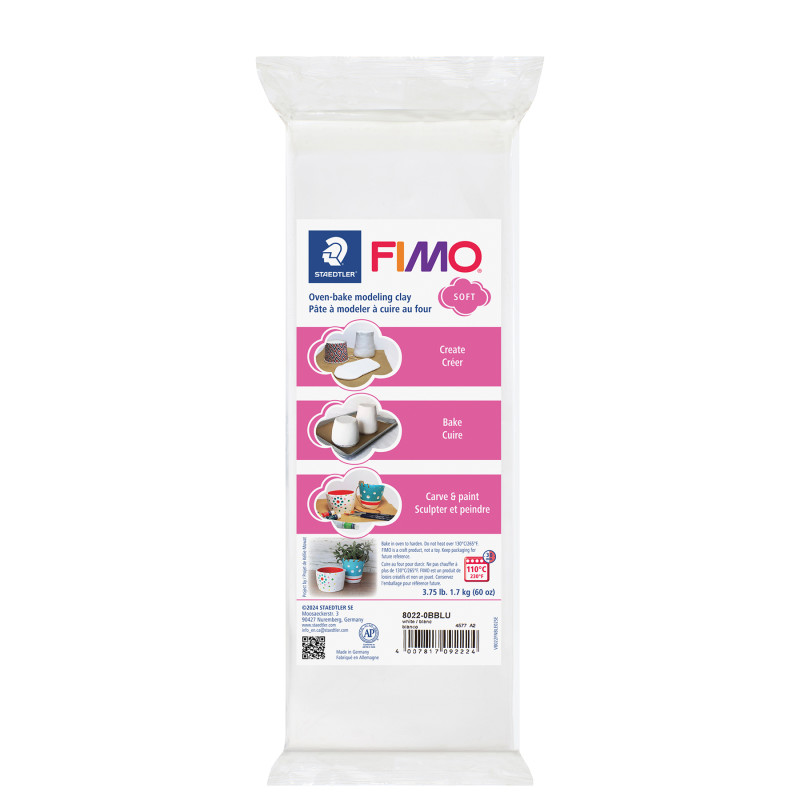 FIMO® Soft Modeling Clay, 3.75 lb (1.7 kg) Block, White