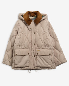 Yasmin Down Puffer Jacket Light Trench