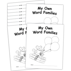 My Own Books: My Word Families Book, 10 Pack