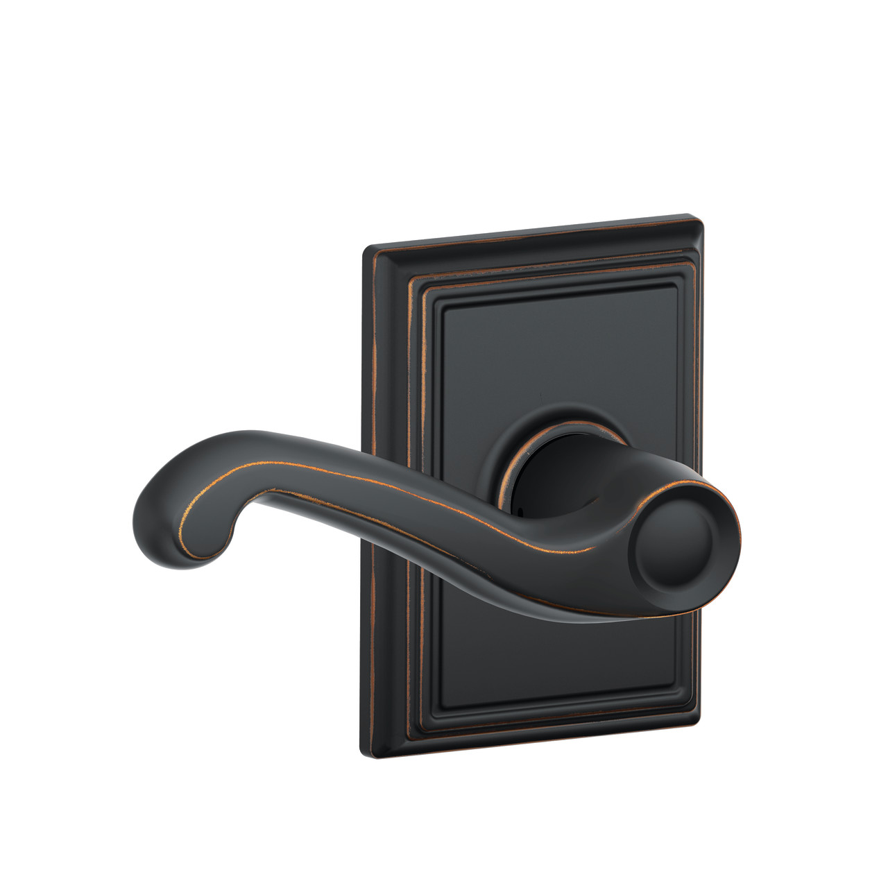 Flair Lever Hall & Closet Lock with Addison Trim