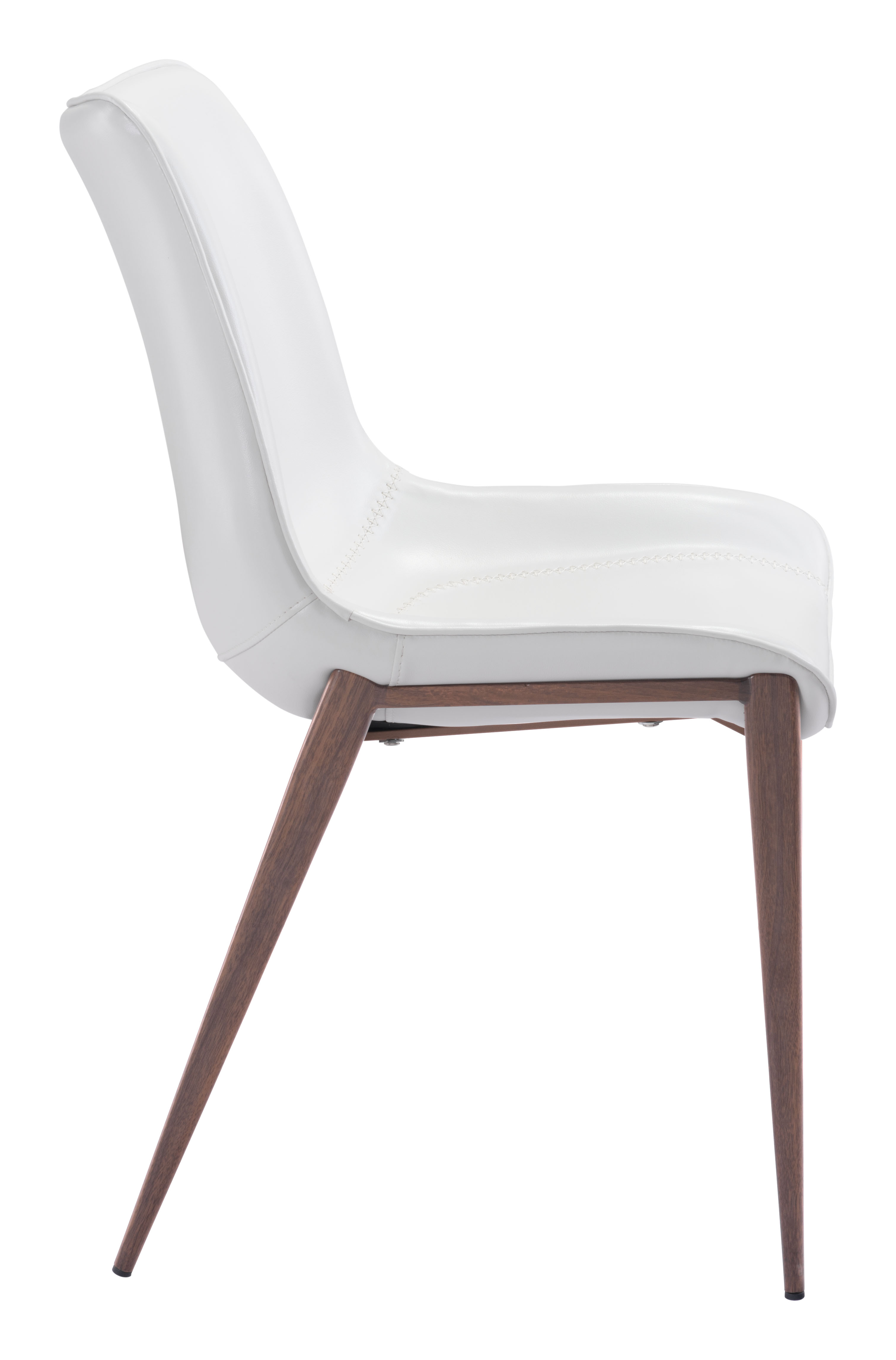 Magnus Dining Chair (Set of 2) White & Walnut product image