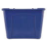 Rubbermaid Commercial, Recycling Bin, 14gal, Resin, Blue, Rectangle, Receptacle