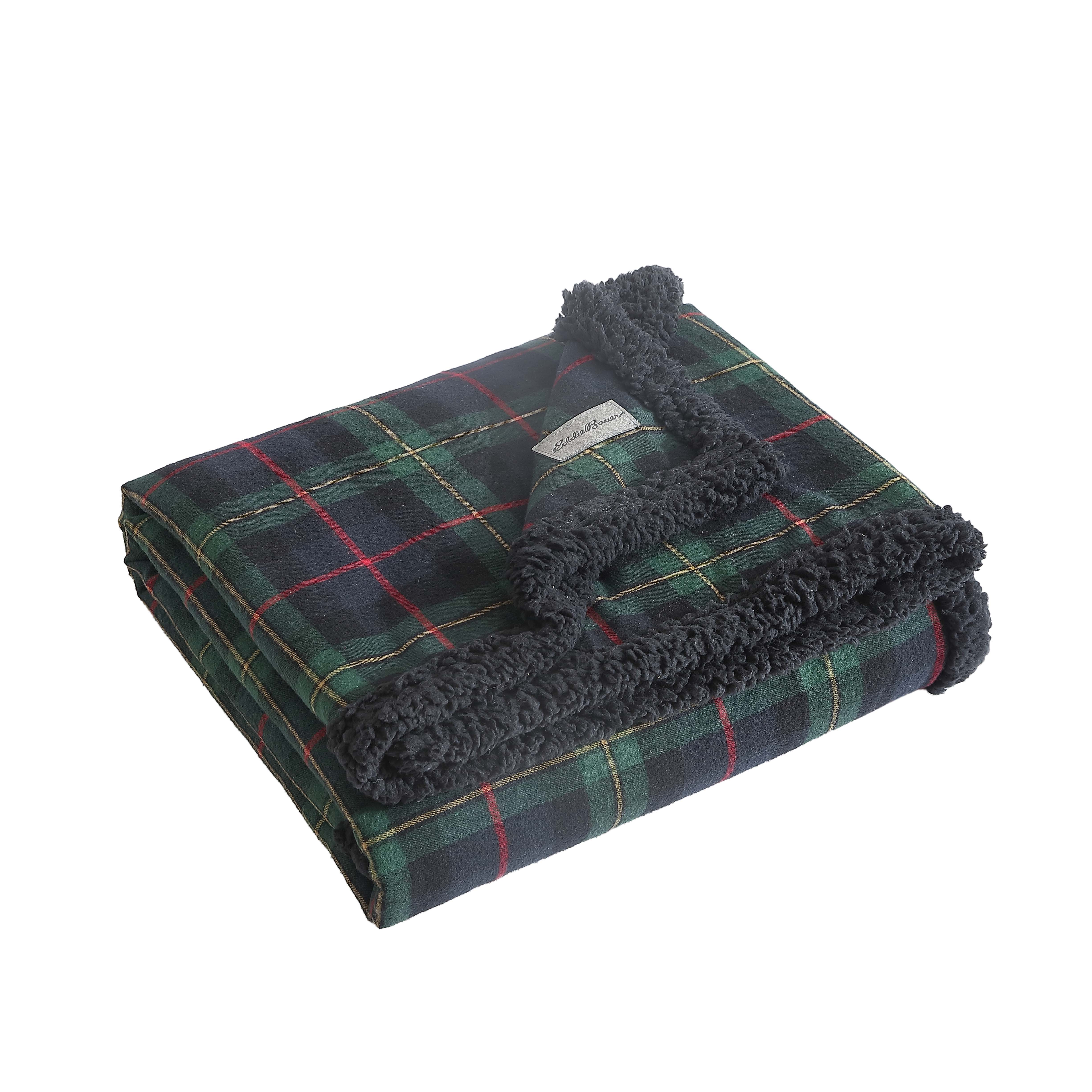 Eddie Bauer Plush-Fleece Throw Blanket