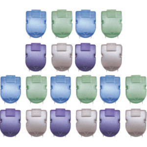 Wall Clips For Fabric Panels, Metallic Colors, 40 Sheet Capacity, Pack of 20