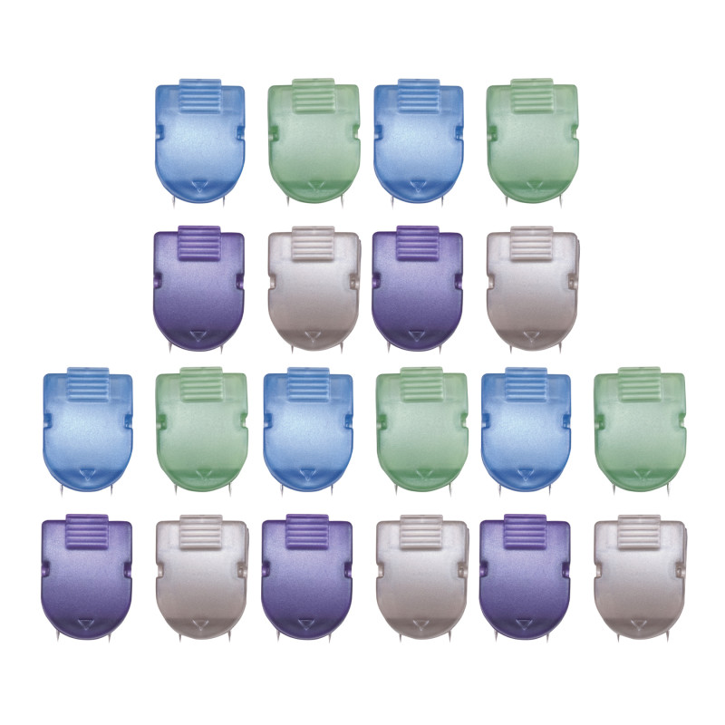 Wall+Clips+For+Fabric+Panels%2C+Metallic+Colors%2C+40+Sheet+Capacity%2C+Pack+of+20