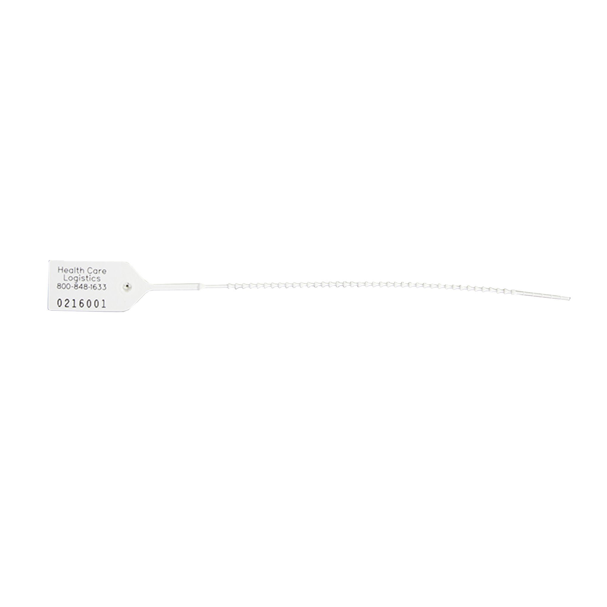 Pull-Tight Seal Health Care Logistics Numbered White Polypropylene 9 Inch Length