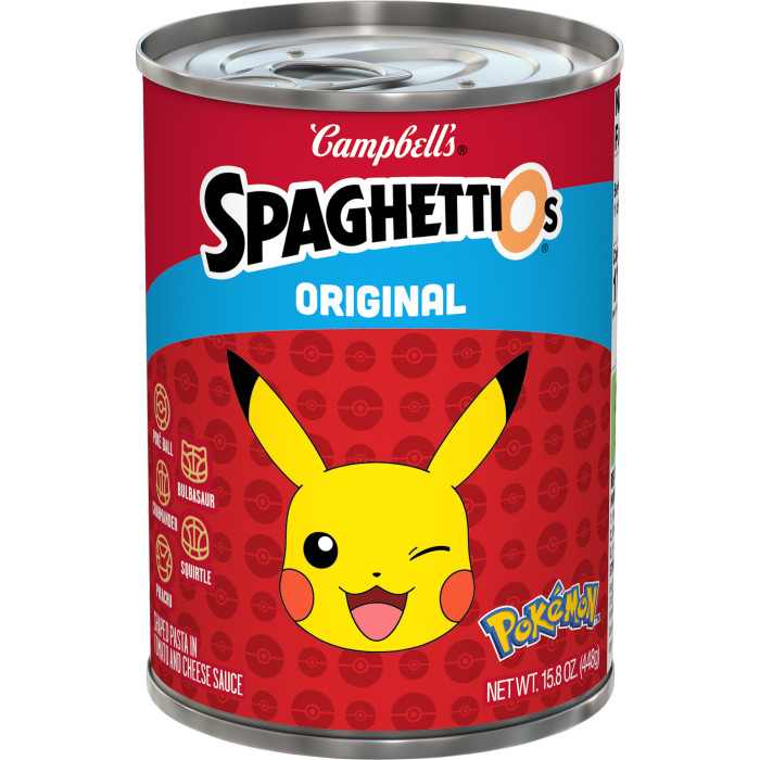Original Pokémon Shapes Canned Pasta