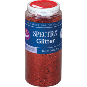 Glitter, Red, 1 lb., 1 Jar