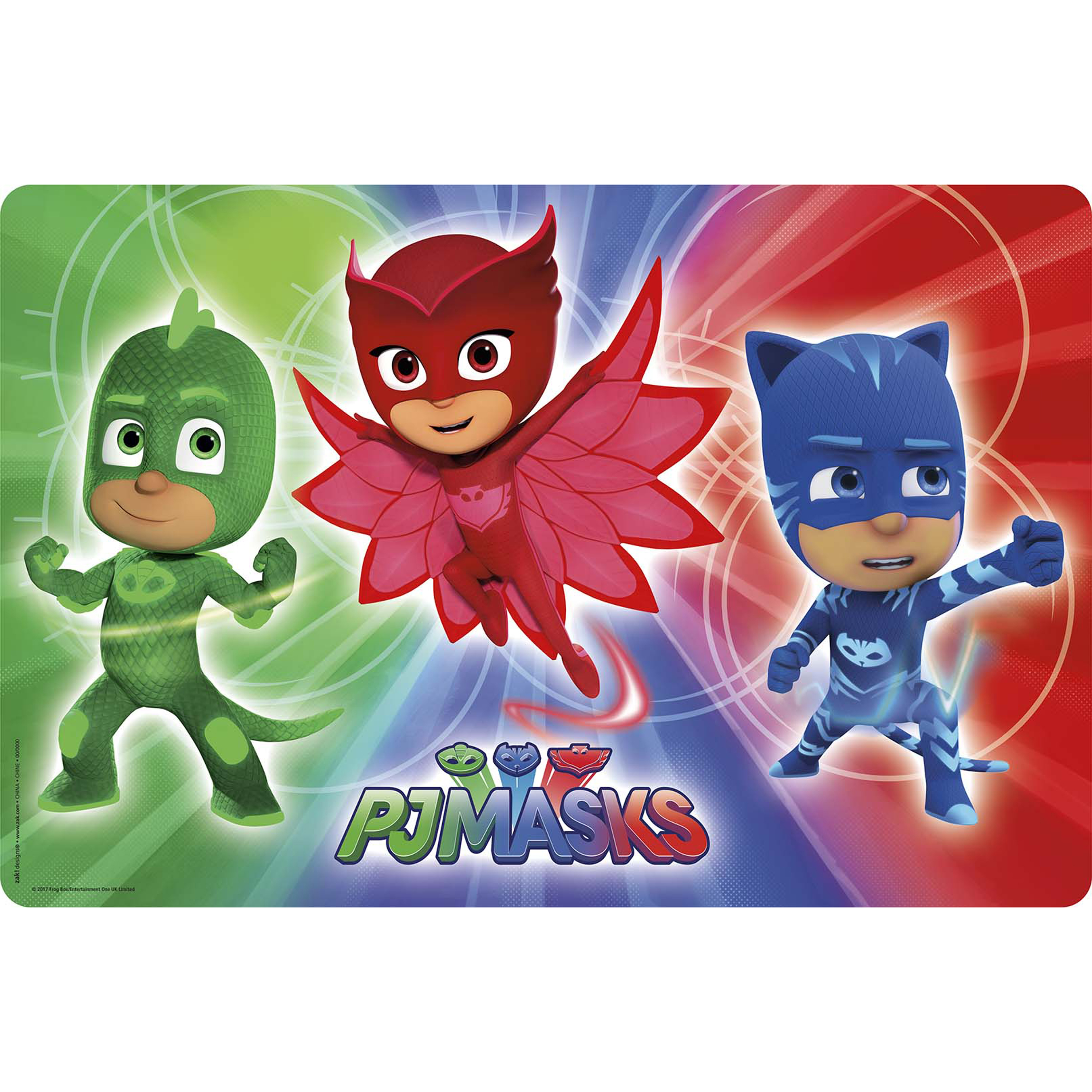 PJ Masks Kid’s Placemat, Catboy, Owlette & Gekko slideshow image 1 PJ Masks Kid’s Placemat, Catboy, Owlette & Gekko slideshow image 1