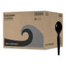 Boardwalk, Heavyweight Wrapped Polystyrene Cutlery, Teaspoon, Black