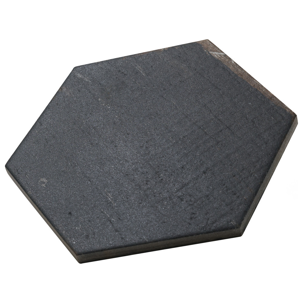 Sample – Retro Mini Hex Nero Porcelain Floor and Wall Tile