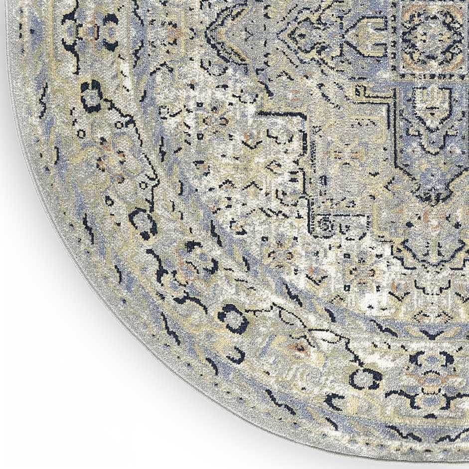 Nourison Nourison Essentials Persian 6' x Round Blue Vintage Rug