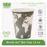 ECPEPBHC12WA, Eco-Products,Inc., World Art™ Renewable and Compostable Hot Cups, 12 oz, Gray