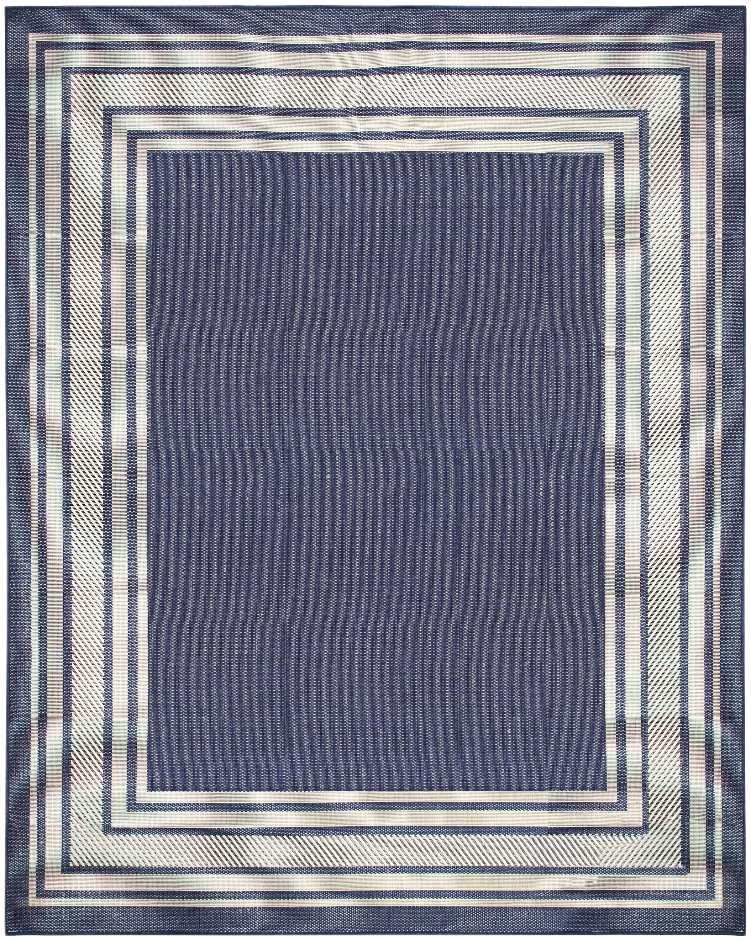 Nourison Horizon Indoor/Outdoor 9' x 12' Navy Modern Rug