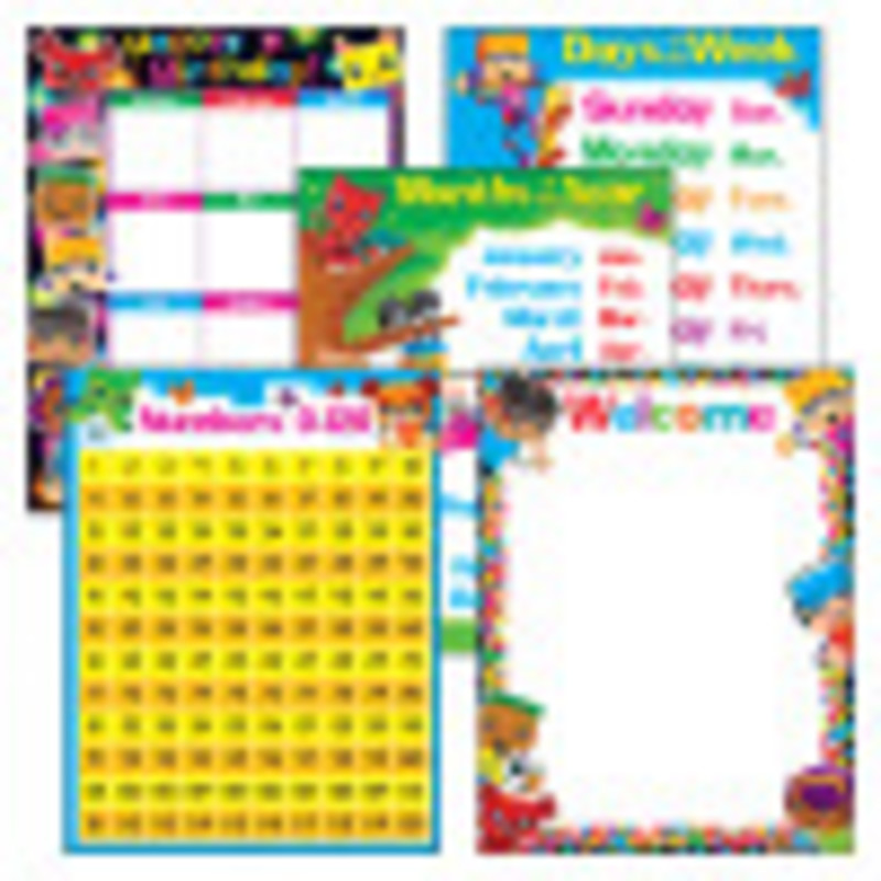 Classroom Basics BlockStars!® Learning Chts Combo Pk, set 5