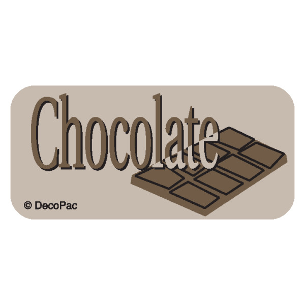 Chocolate Promotional Label