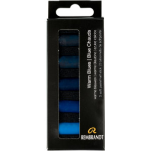 Soft Pastels Micro Sets, 5 Half Sticks, Warm Blues