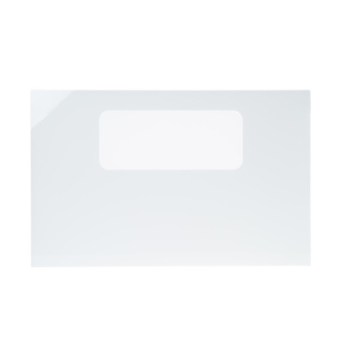Oven Outer Door Glass White
