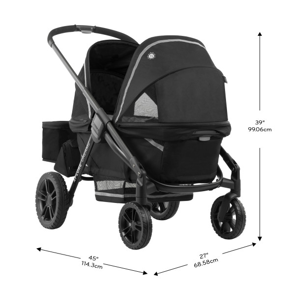Pivot Xplore Dreamz All-Terrain Stroller Wagon with Bassinet Insert Support Specifications