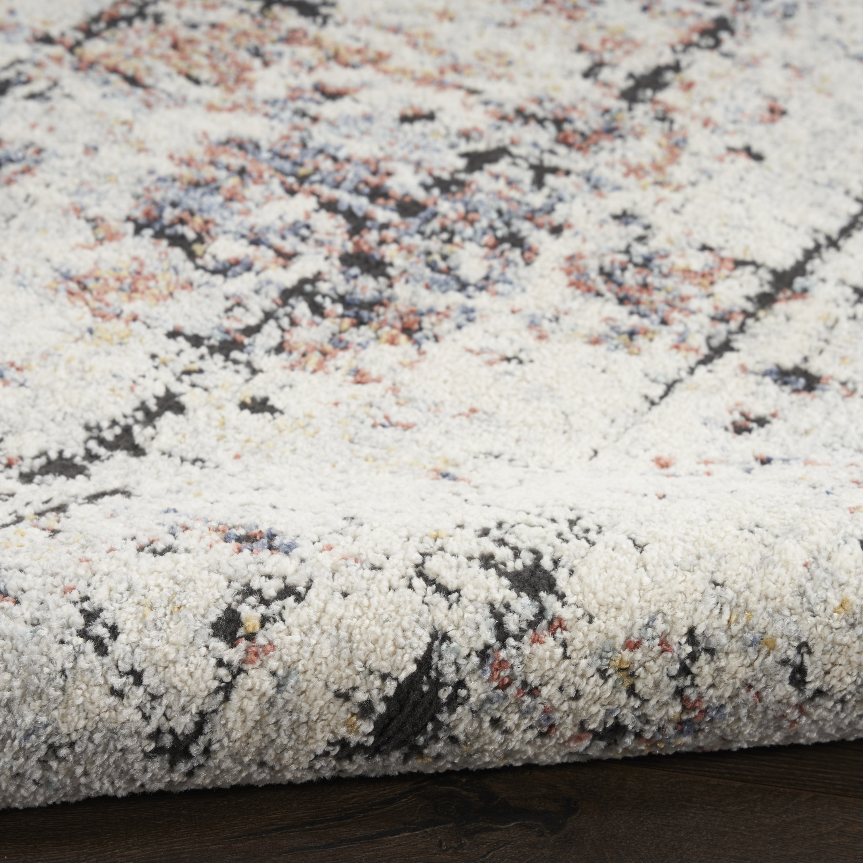 Nourison Motion 5'3" x 7' Ivory Multicolor Modern Indoor Rug